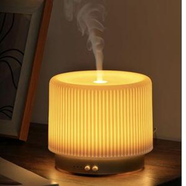Essential Oil Diffuser - 280ml Ceramic Diffuser for Large Room & Commercial Use, 2.4MHz Aromatherapy Diffuser with Cool Mist Humidifier & Night Light, Ideal for Bedroom, Office, Yoga, Spa, Gifts