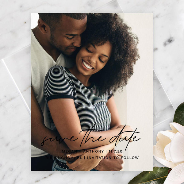 Zola Save The Dates - Bow Bridge Portrait