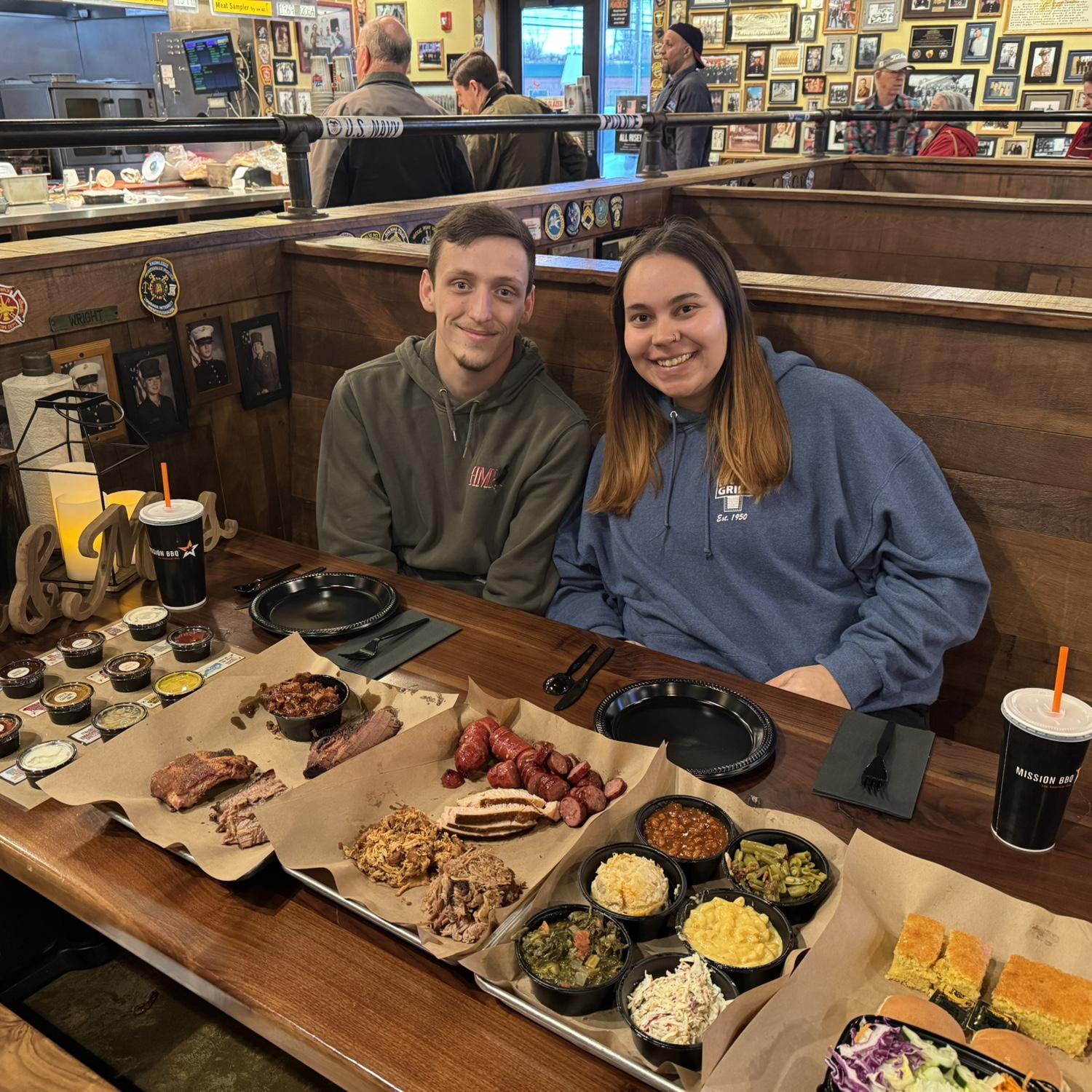 Mission BBQ wedding tasting