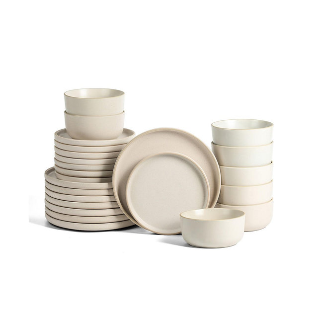 Earth & Clay Amber 24 Pc. Dinnerware Set, Service for 8