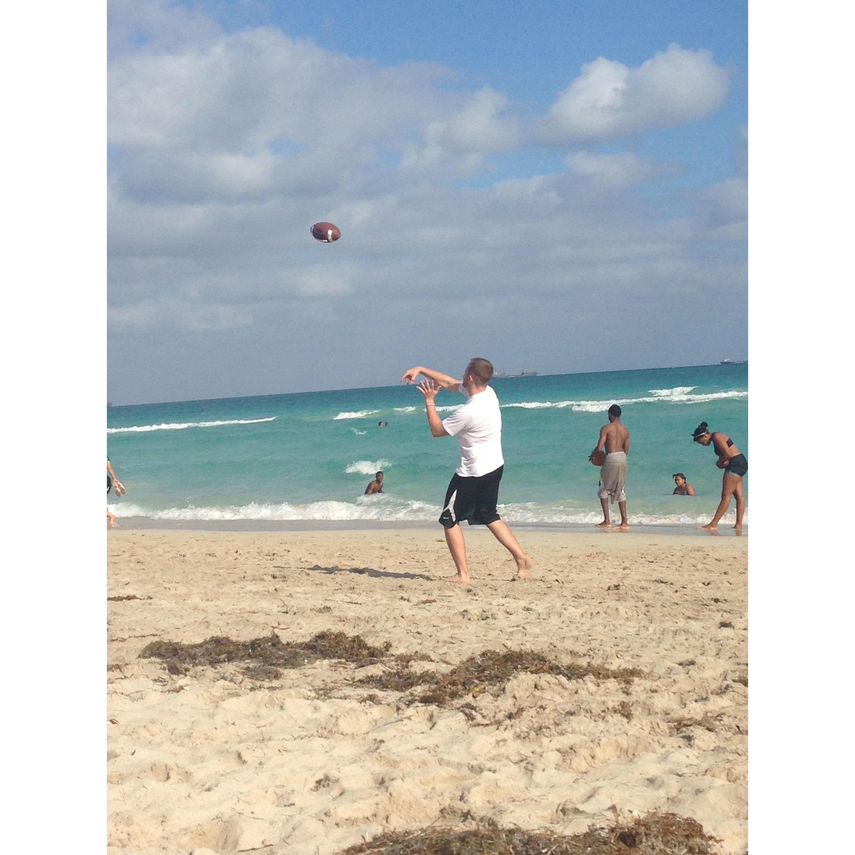 Trev's first trip to Miami. New Year's 2013.