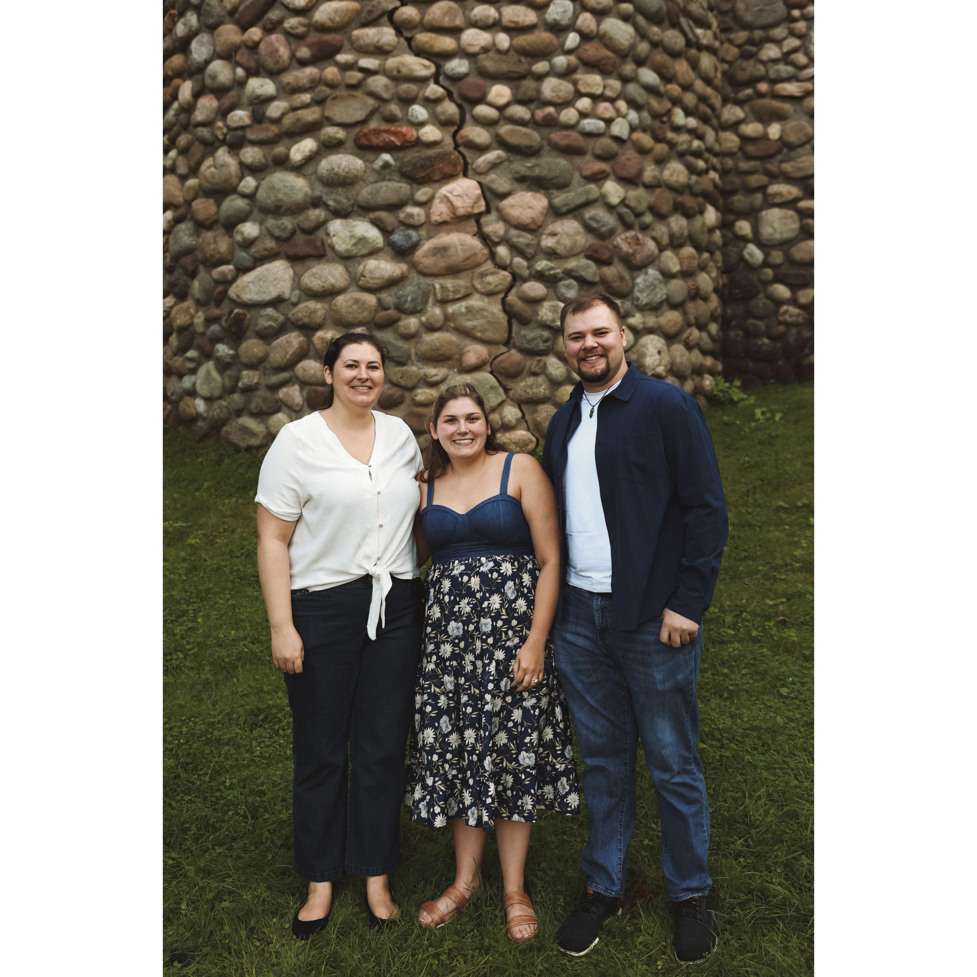 Madison and Dawsen with Glynn Crum (bridesmaid)