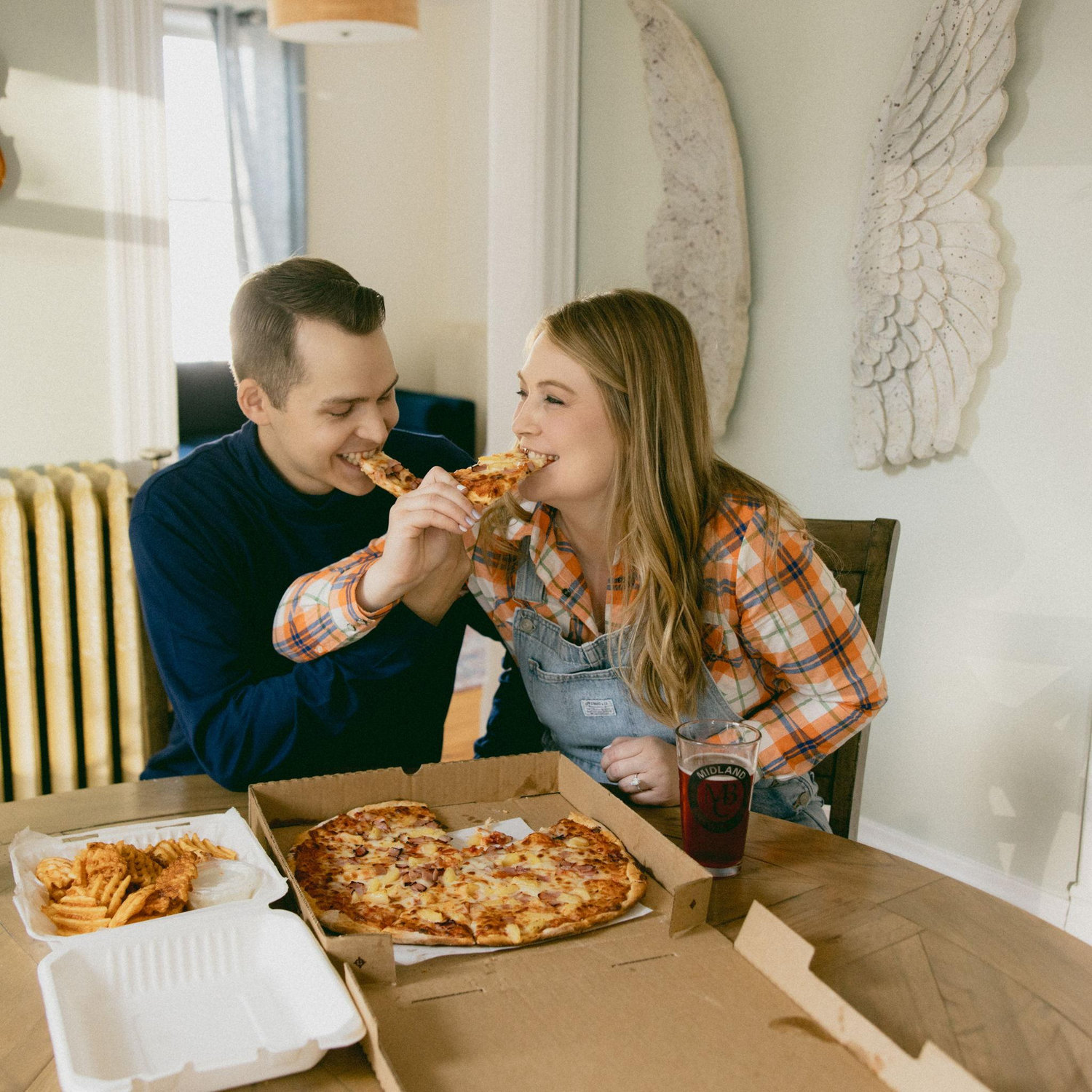 Pizza date nights are a common theme for us!