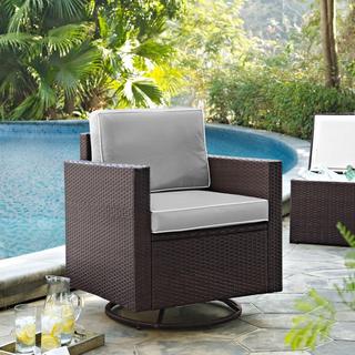 Palm Harbor Outdoor Wicker Swivel Rocker Chair