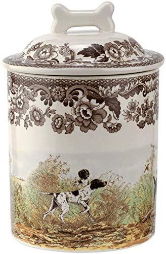 Spode Woodland Dogs Treat Jar 7" Assorted Dogs