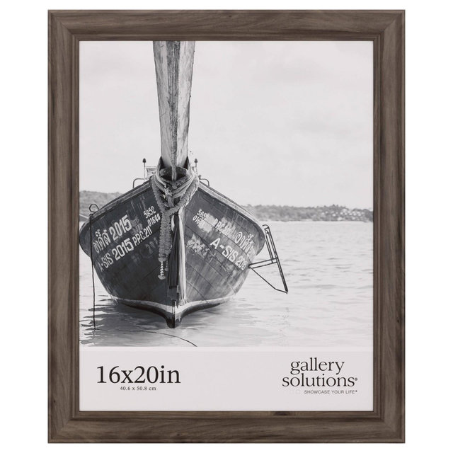 Gallery Solutions 16"x20" Wall Photo Frame Gray