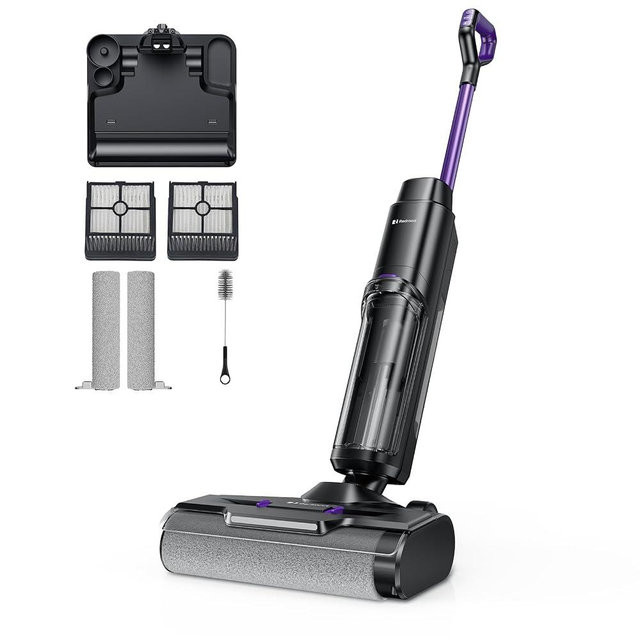 Redroad Wet Dry Vacuum Cleaner 16,000Pa,50Mins Runtime Cleaning Area 3,013 ft²,Cordless Vacuum Cleaner, Cordless Vacuum and Mop All in One,for Hard Floors Sticky Messes and Pet Hair,W15 Set