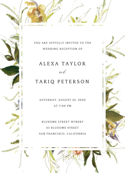 Octavia Elopement | White | Zola Wedding Invitations