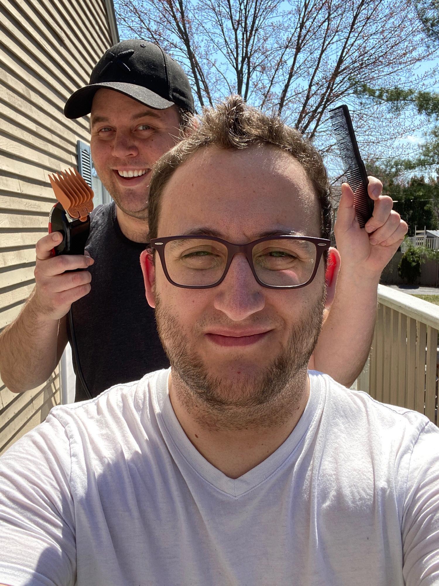 COVID haircuts!