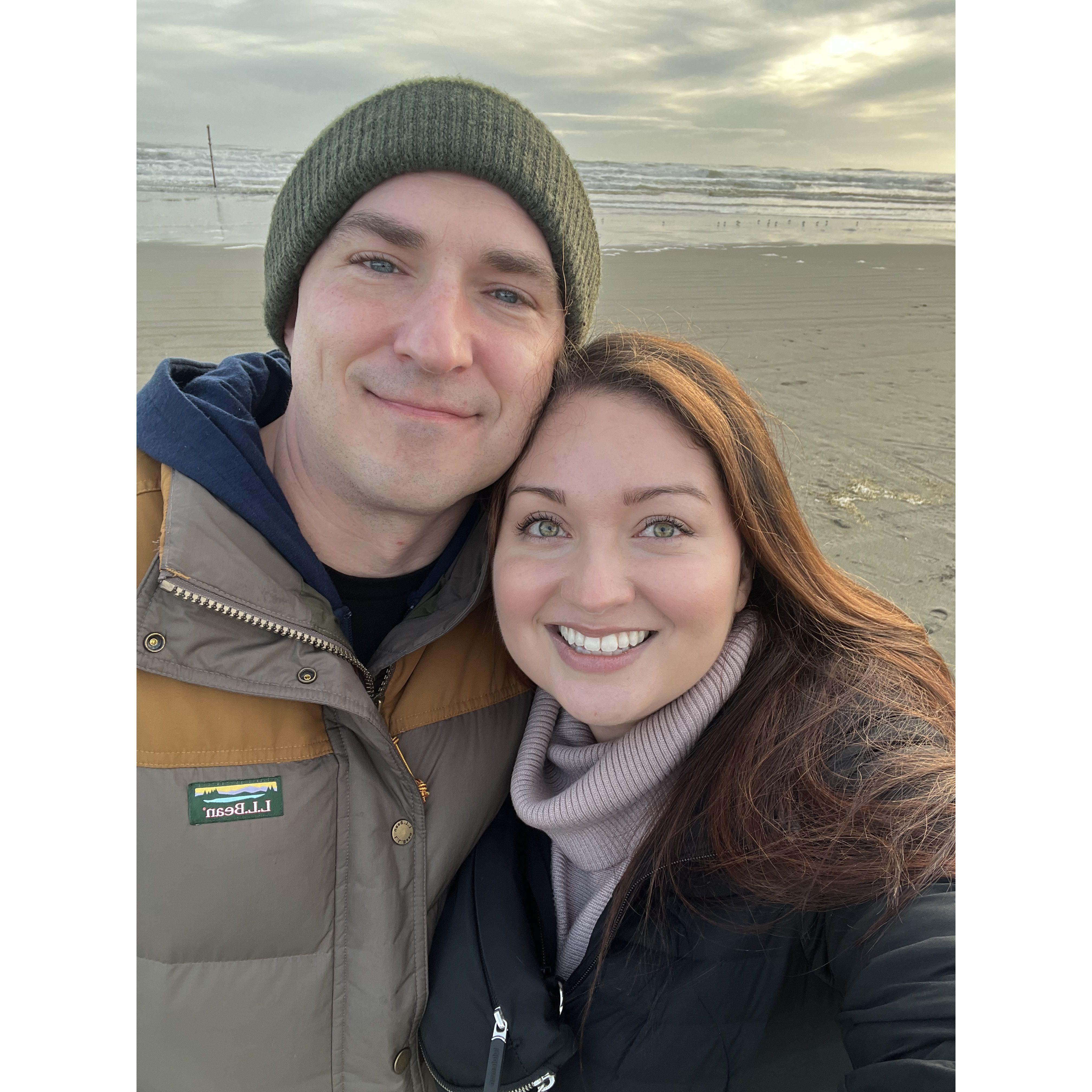 Walks on the beach in the winter 🤍