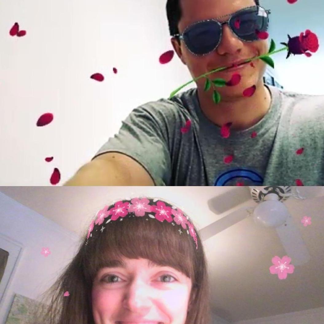 Having fun with filters in another video call