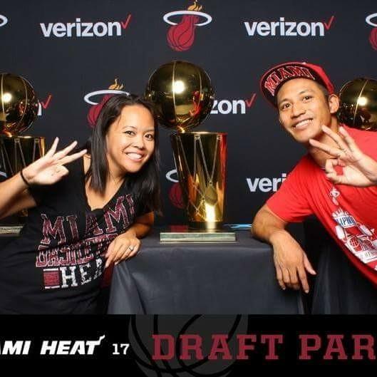 With the 3 Larry O'Brien Trophies