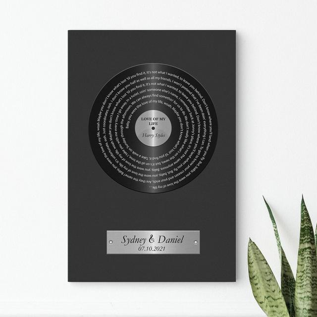 Personalizable Music Artwork, Wedding Gift for Couple, Music Themed Custom Art for Anniversary and Wedding Gifts for Her