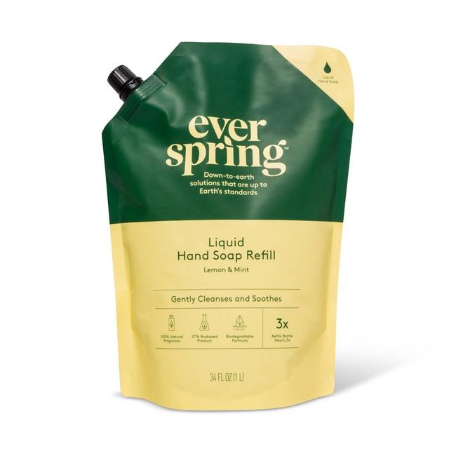 Gel Hand Soap Refill - Lemon & Mint - Everspring™