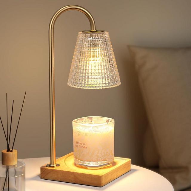 Candle Warmer Lamp with Timer-Dimmable Candle Warmer,Christmas Birthday Gifts for Women,House Warming Gifts New Home Bedroom Decor,Wax Warmer for Scented Wax Jar Candles with Unique Dotted Lampshade