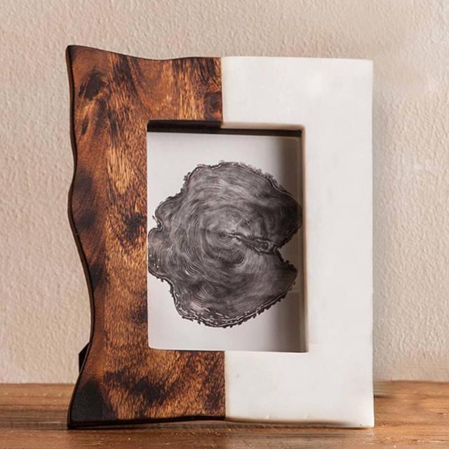 Wood and Marble Photo Frames