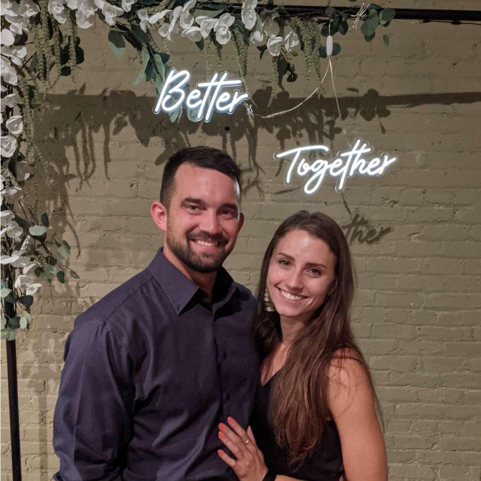 Our first wedding together!