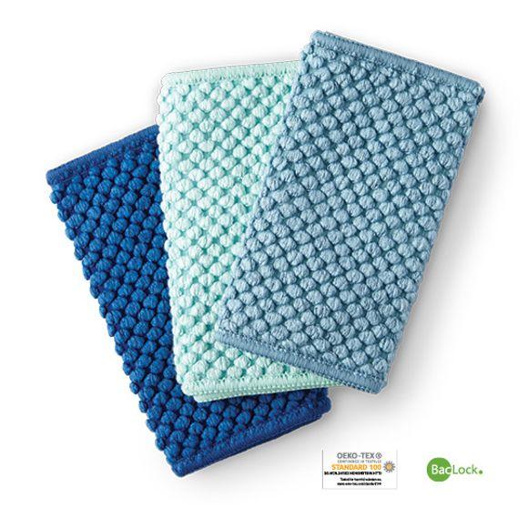 Counter Cloths (set of 3) - Navy, Teal, Sea Mist
