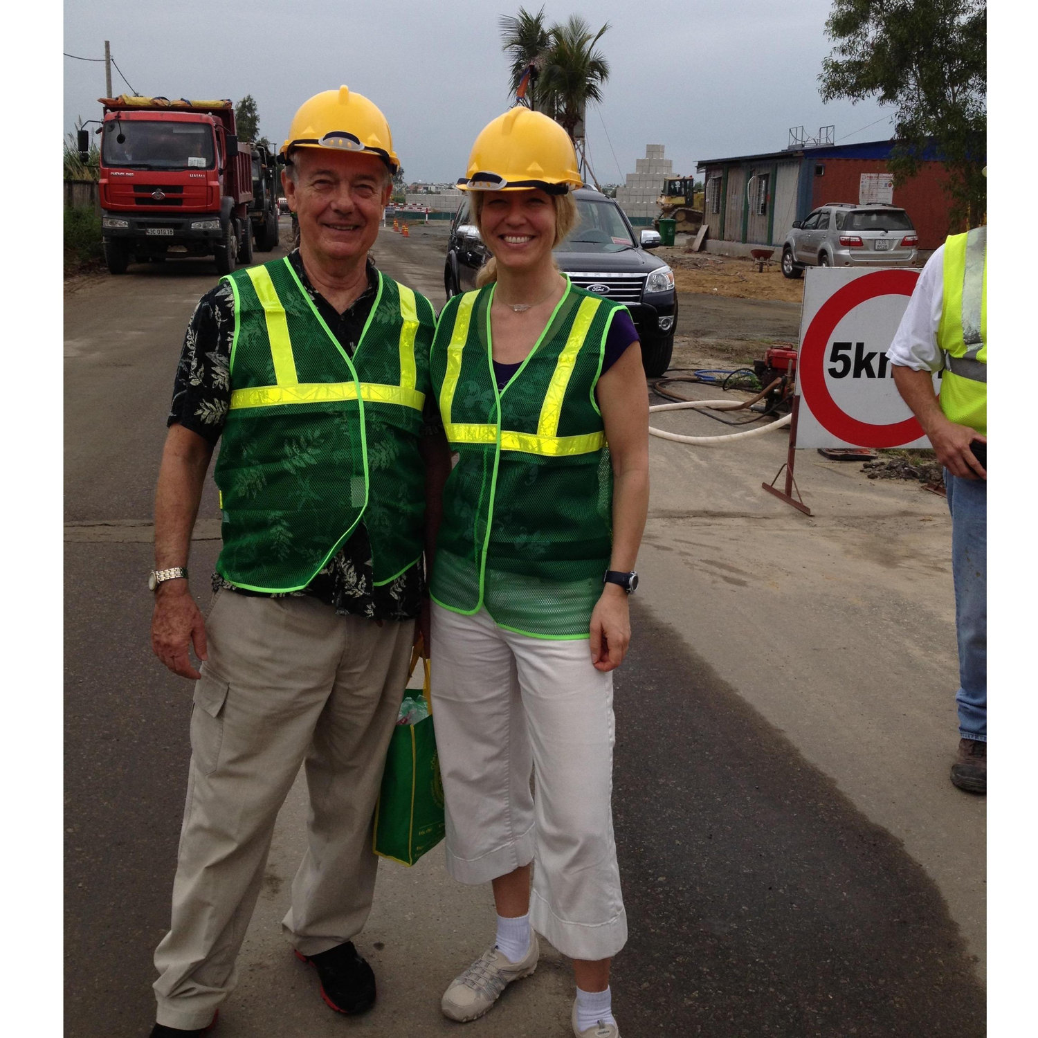 Danang Airport, Vietnam, touring the site that is still contaminated with Agent Orange