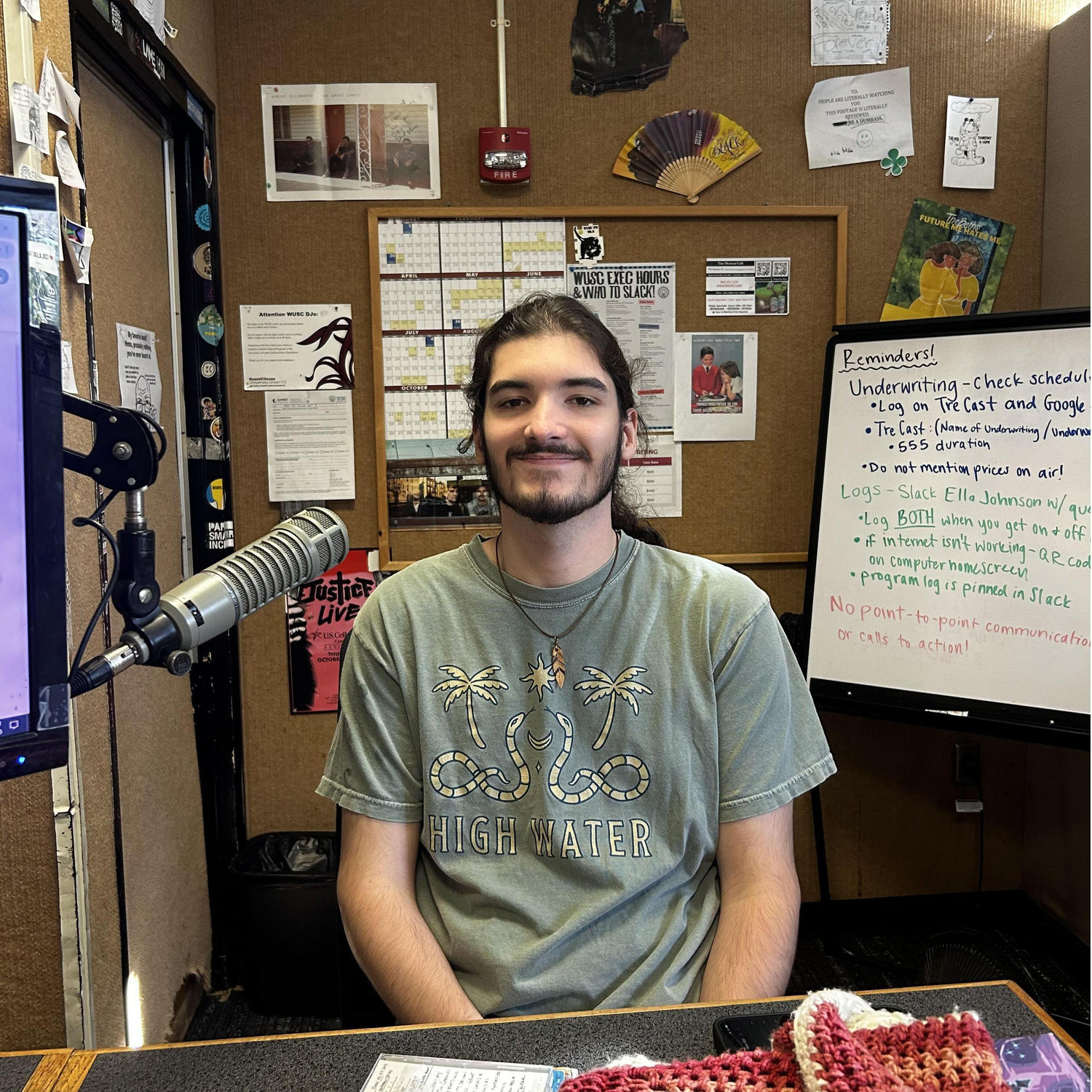 During our radio show