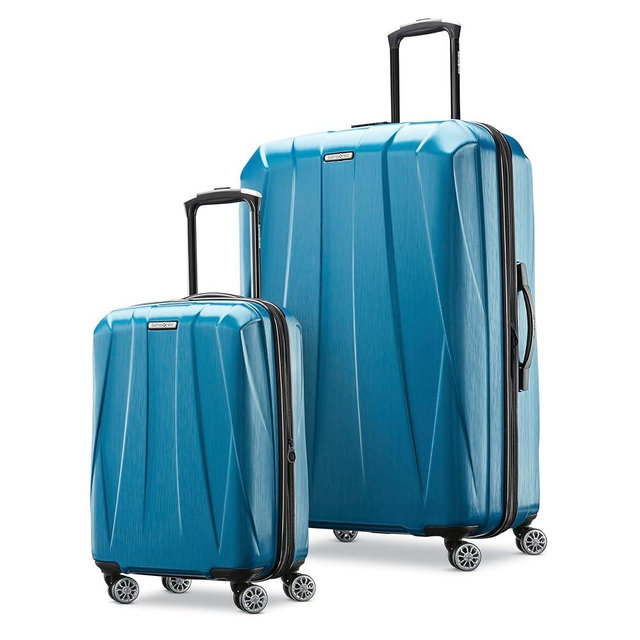 Samsonite Centric 2 Hardside Expandable Luggage with Spinner Wheels, 2-Piece Set (20/28),Caribbean Blue