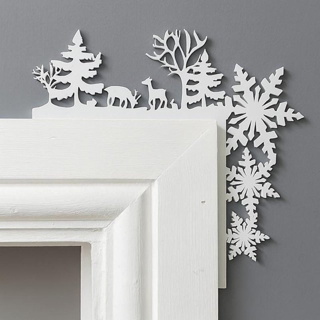 Deer in the Woods Christmas Decoration, Door Corner Accent, Festive Shelf Home Décor, Hosting Gift For Her, Small Gift Idea, Xmas Present