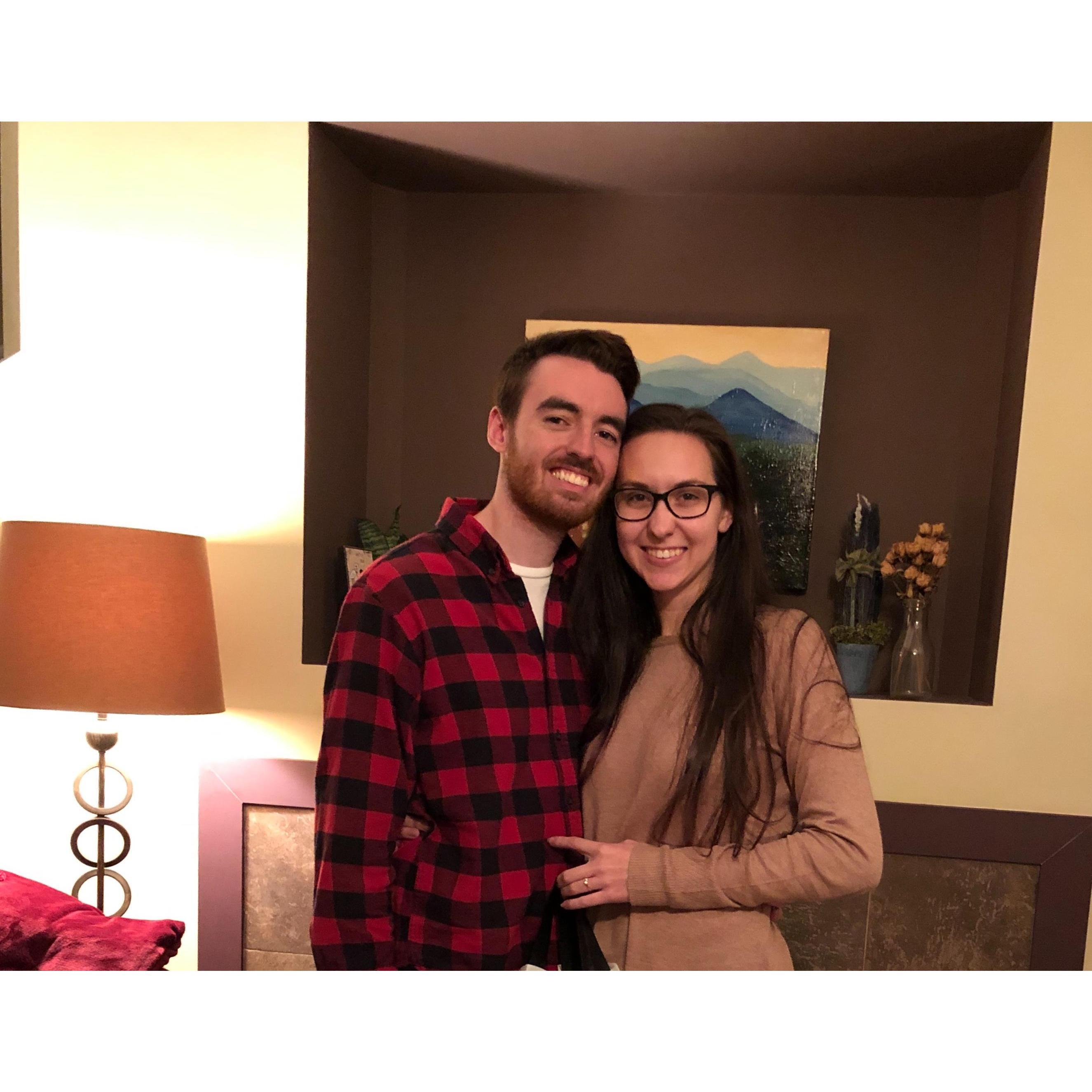 Annelle took us out to celebrate our engagement!