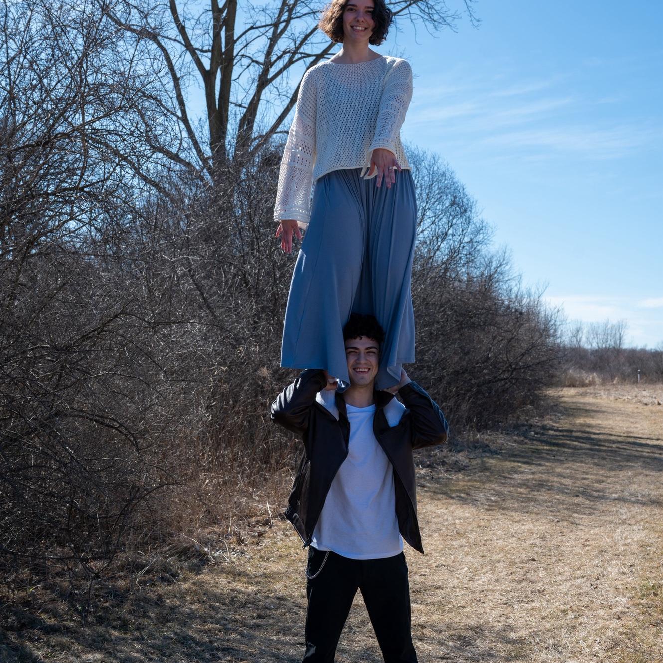 I was definitely scared up there