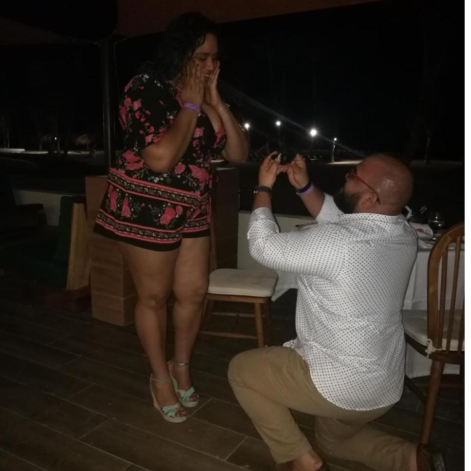He popped the big question!