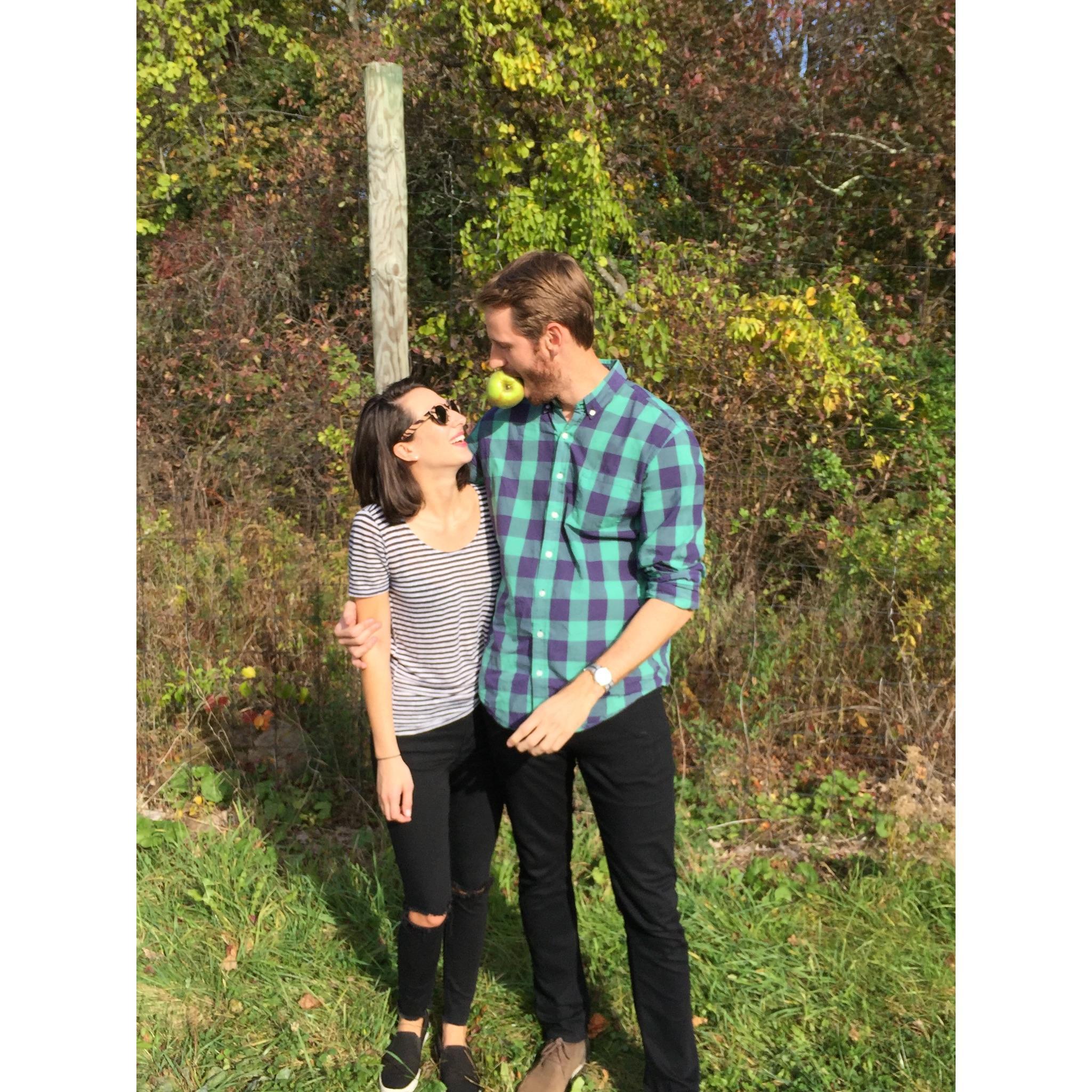 Apple picking for my birthday in CT