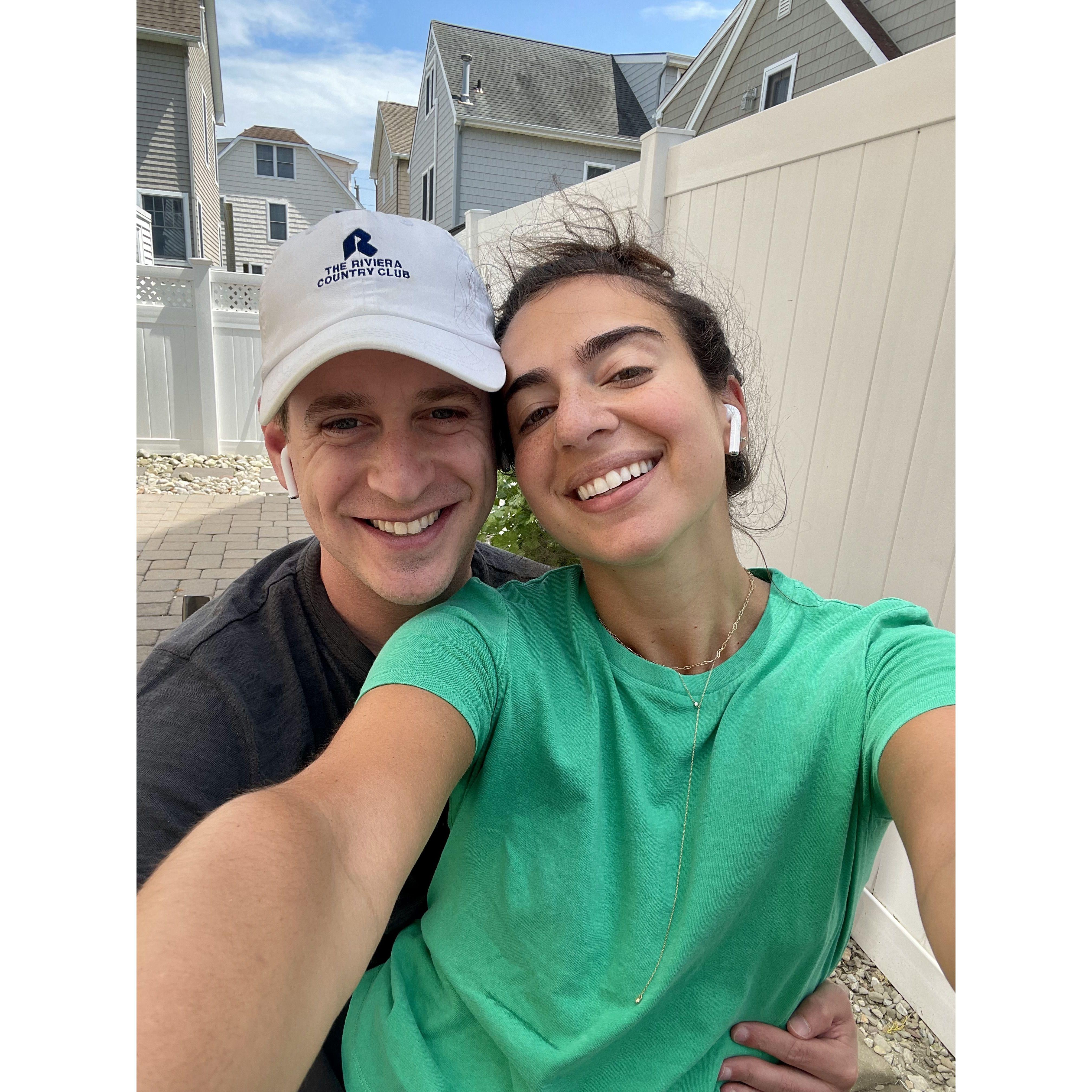 working from home together in Longport