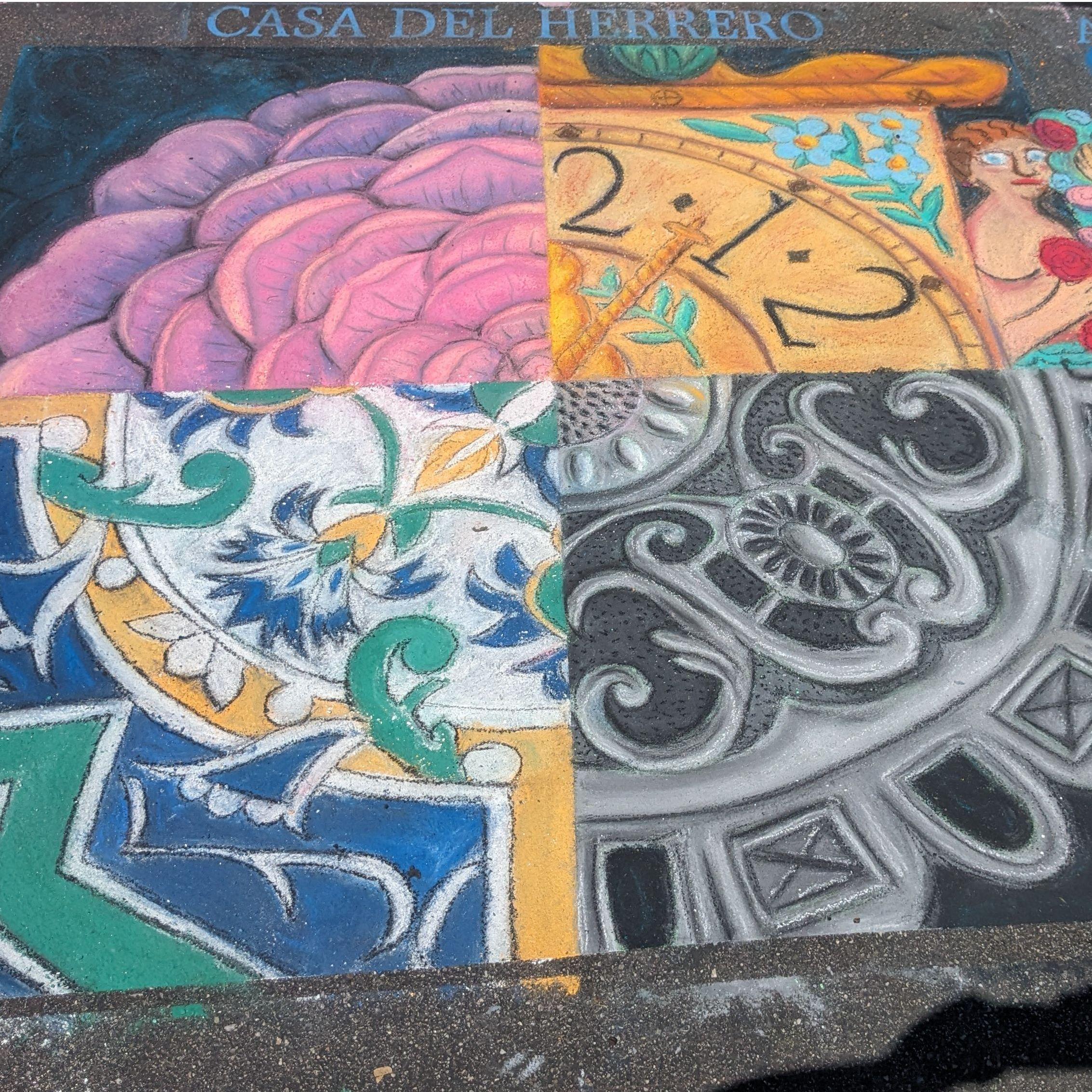 Claire, our chalk artist and good friend, was featured at I Madonnari, Santa Barbara's Italian Street Painting Festival.