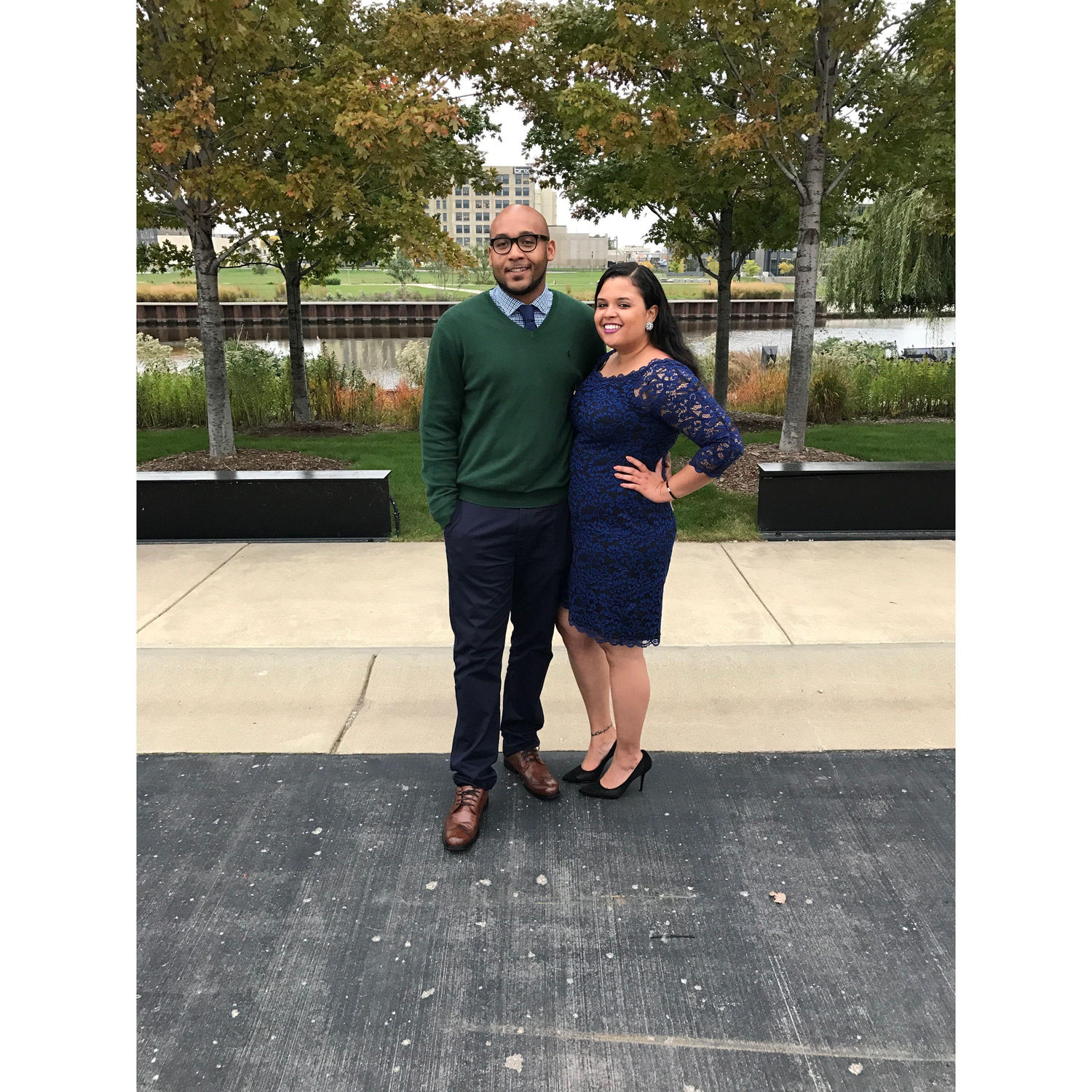 Us in Milwaukee at Nikki & Bryce's Wedding!