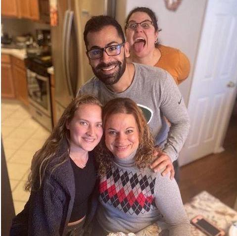 Celebrating Monica's birthday