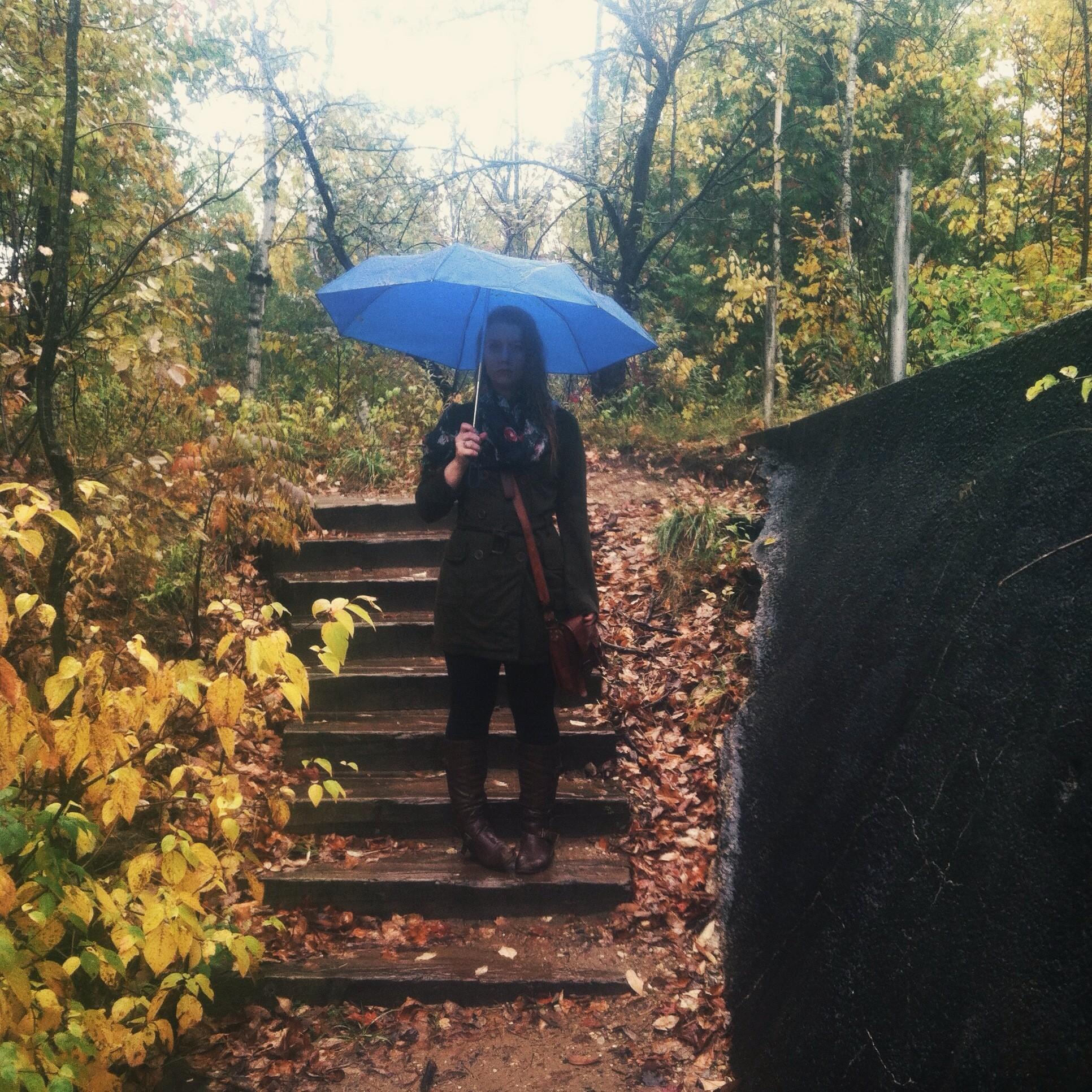 October 27th, 2015:
This picture was taken on the same trail that Emilio later proposed to Samantha on! ☔