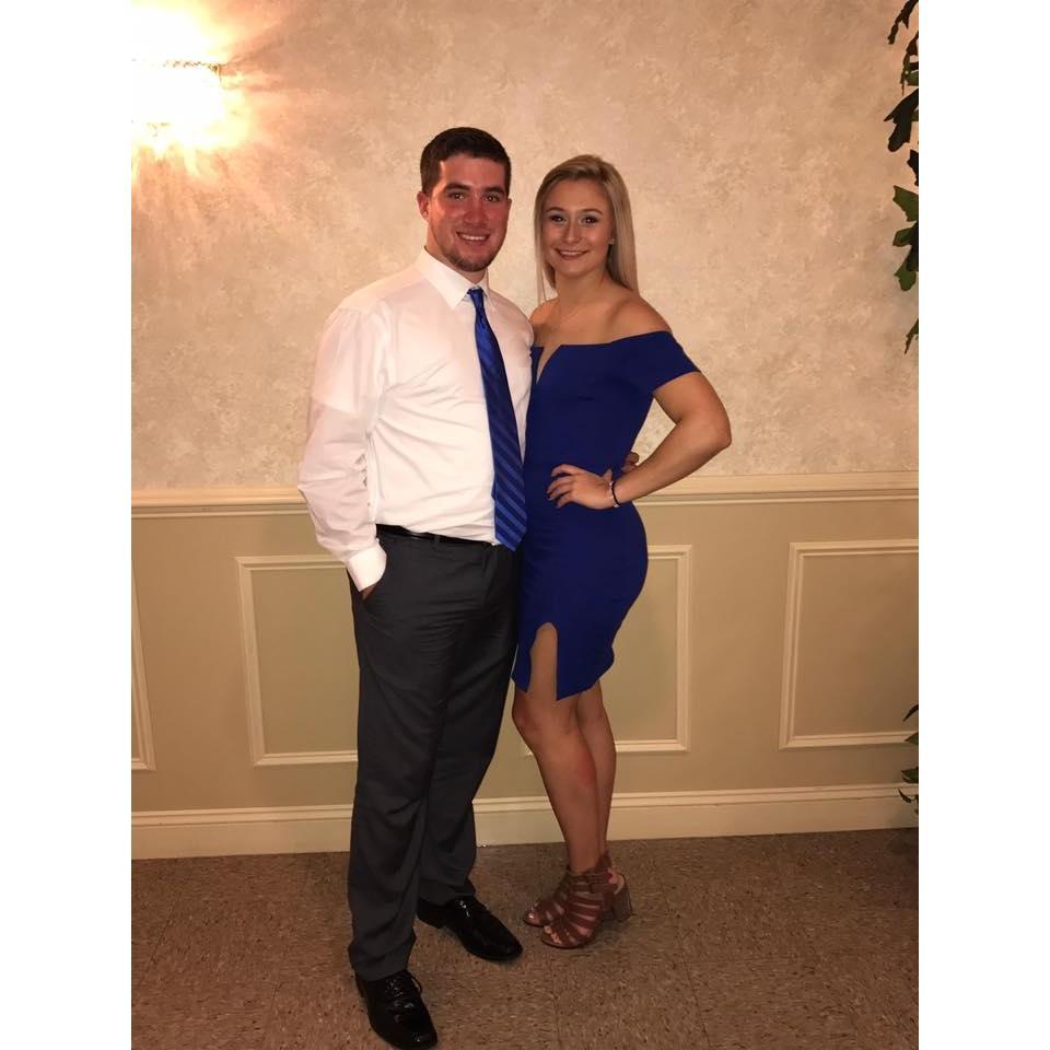 Our first wedding together.