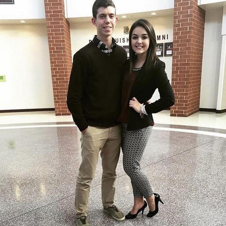 This is the first picture that Andrew and I ever took together. We had only been dating for a few days and it was "Dress for Success Day" at school.
