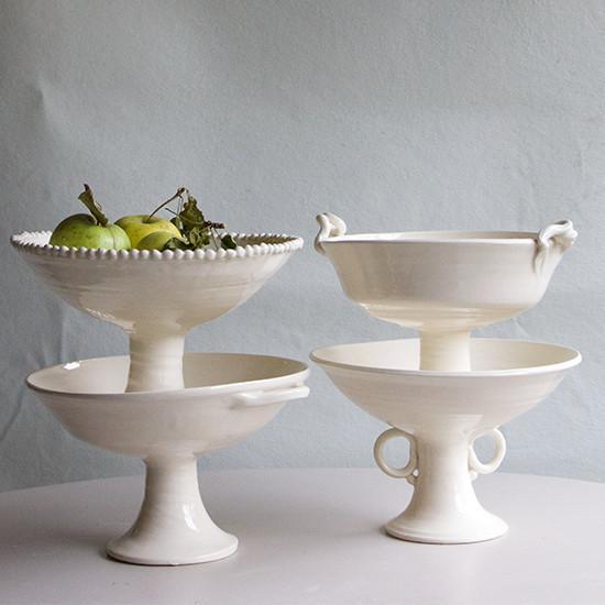No. 2 Footed Bowl - Side Loop Handles