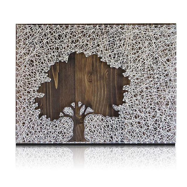 DIY String Art Kit | Oak Tree String Art | DIY Kit Includes All Supplies | Craft Kit for Adults | String Art Pattern | Lake House Decor | Hanging Wall Art