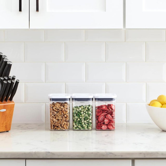 OXO Good Grips 3-PC Small Square Short POP Container Set