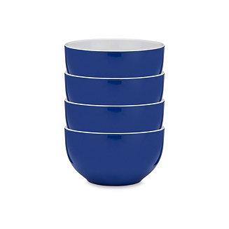 Bistro Blue Melamine 4-Pc. Cereal Bowl Set