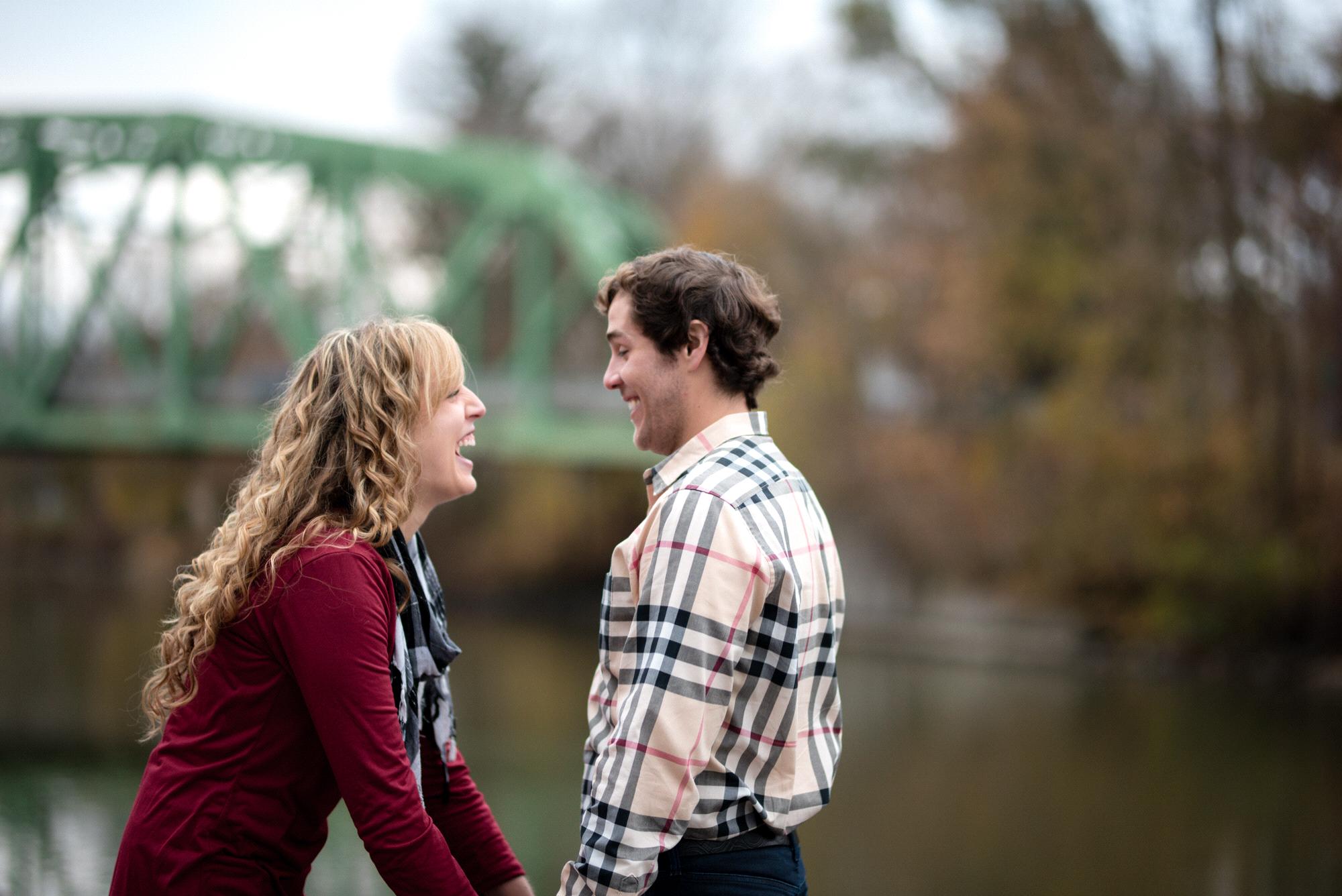 Before the proposal when Rachael thought it was just a photo shoot!