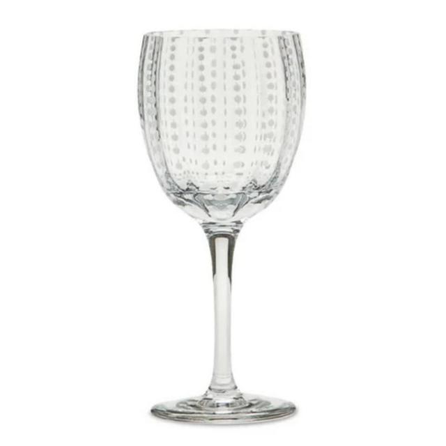 Perle Wine Goblet (Set of 2) (CLEAR/WHITE/TRANSPARENT)