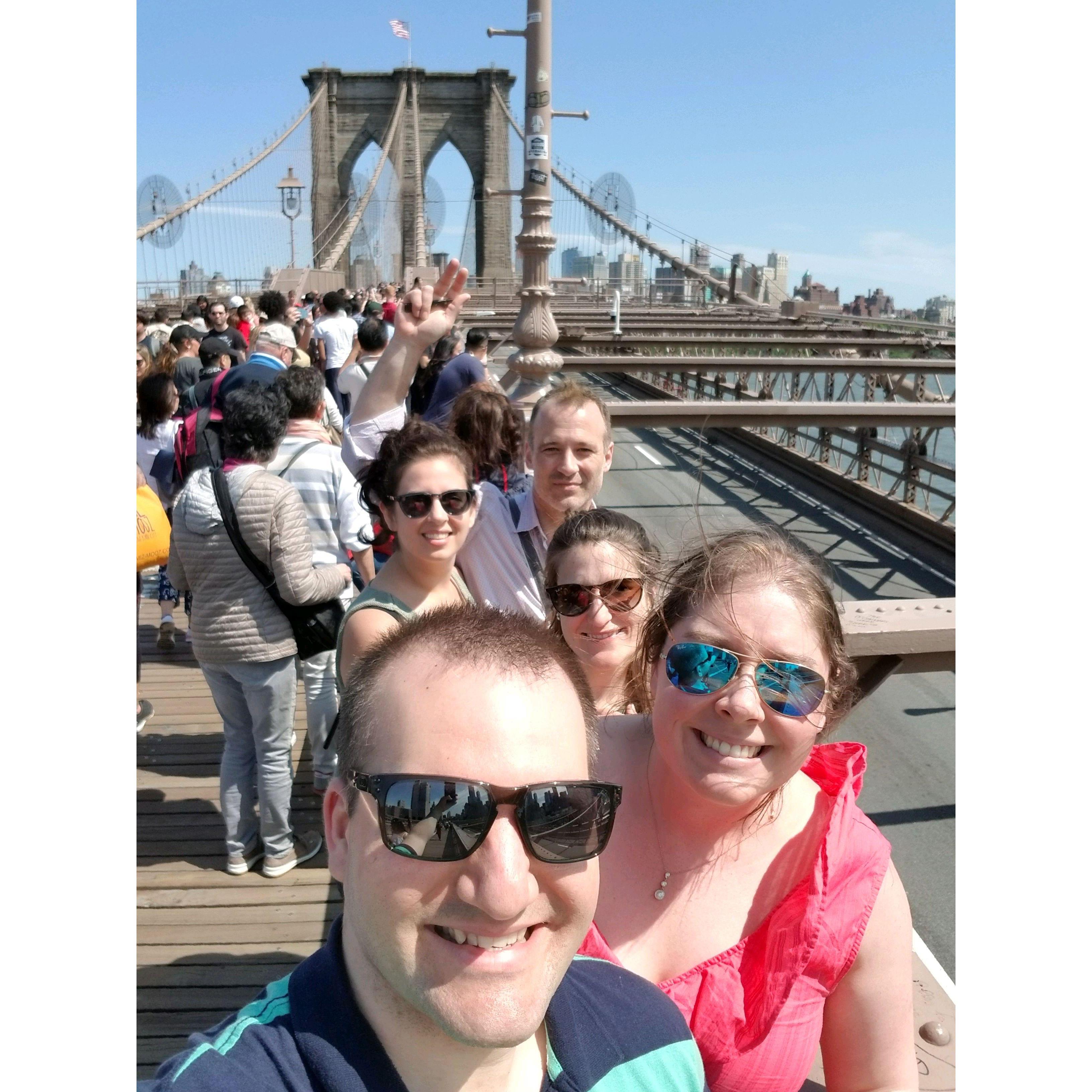 Brooklyn Bridge - turns out I'm not the only tourist that wanted to see it...