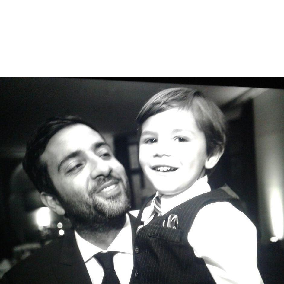 The Best Man with his little man! Dr. Fadi Ibrahim coming in from Germany