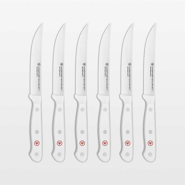 Wusthof ® Gourmet White Steak Knives, Set of 6
