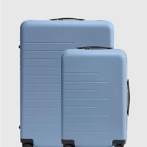 Small Carry-On & Large Check-In Suitcase Bundle in Blue