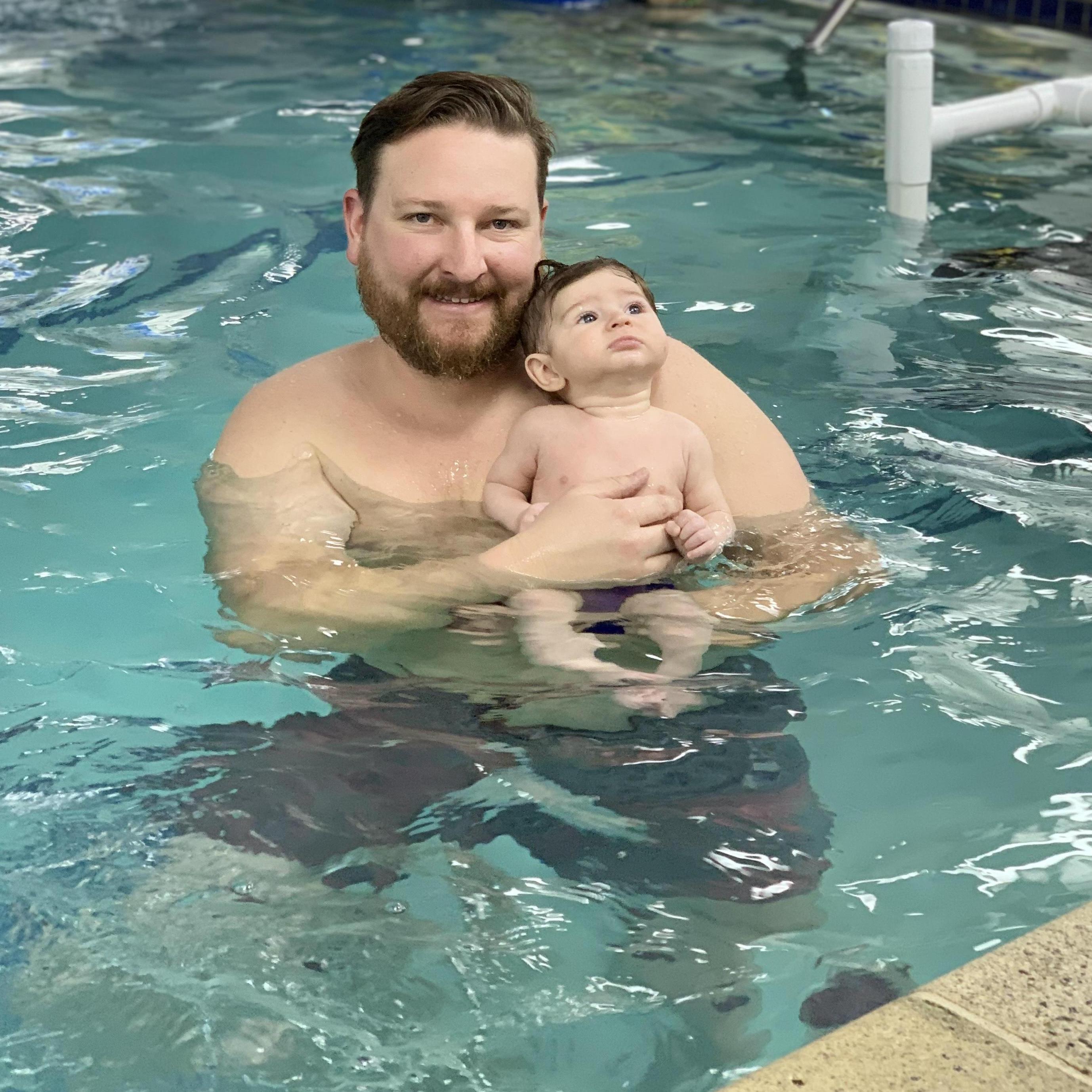 Father son swim class