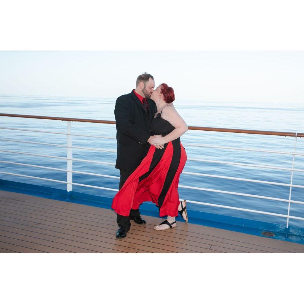 This was taken right after he proposed!