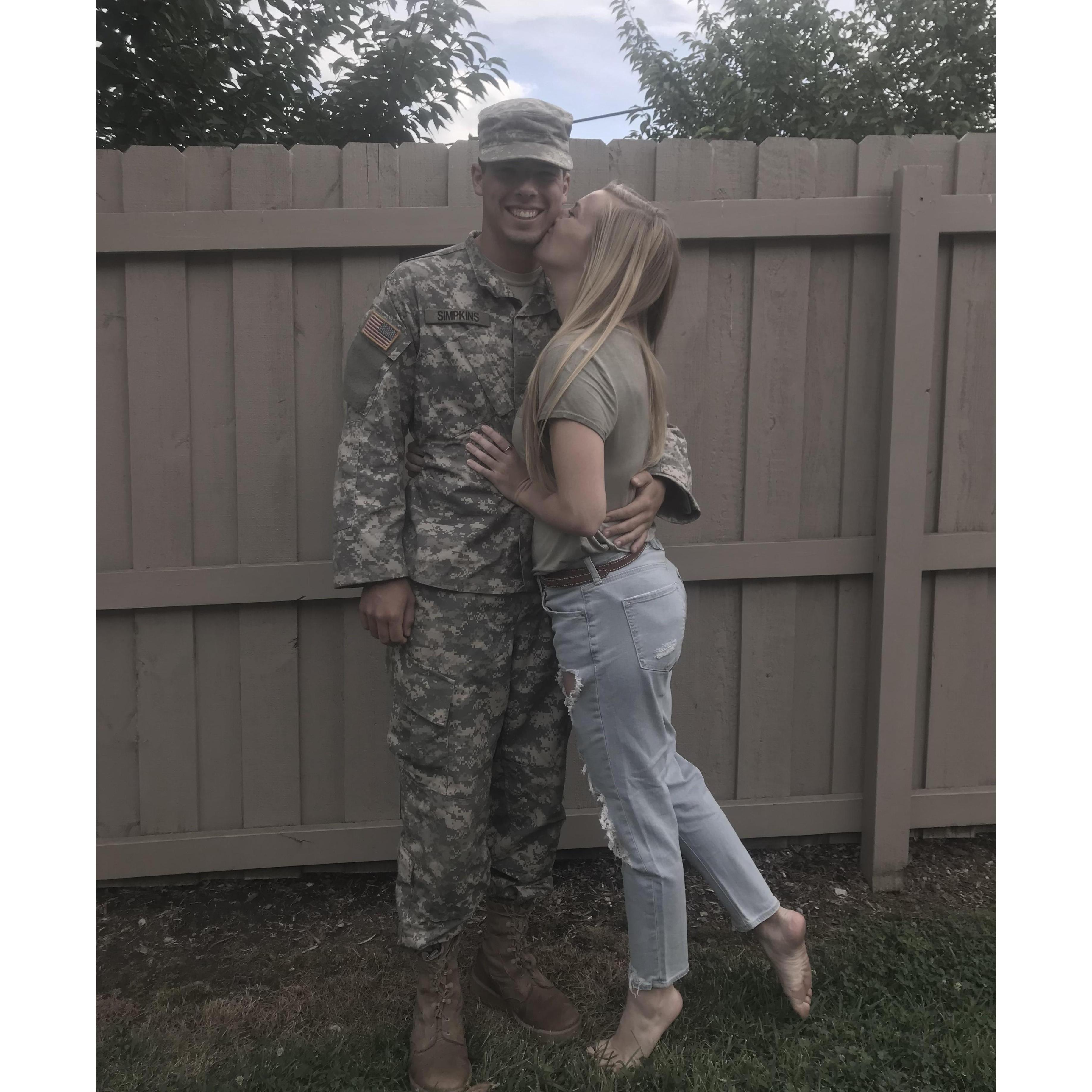 Katie’s 22 Birthday and Ricky Home From Advanced Camp - July 26, 2018